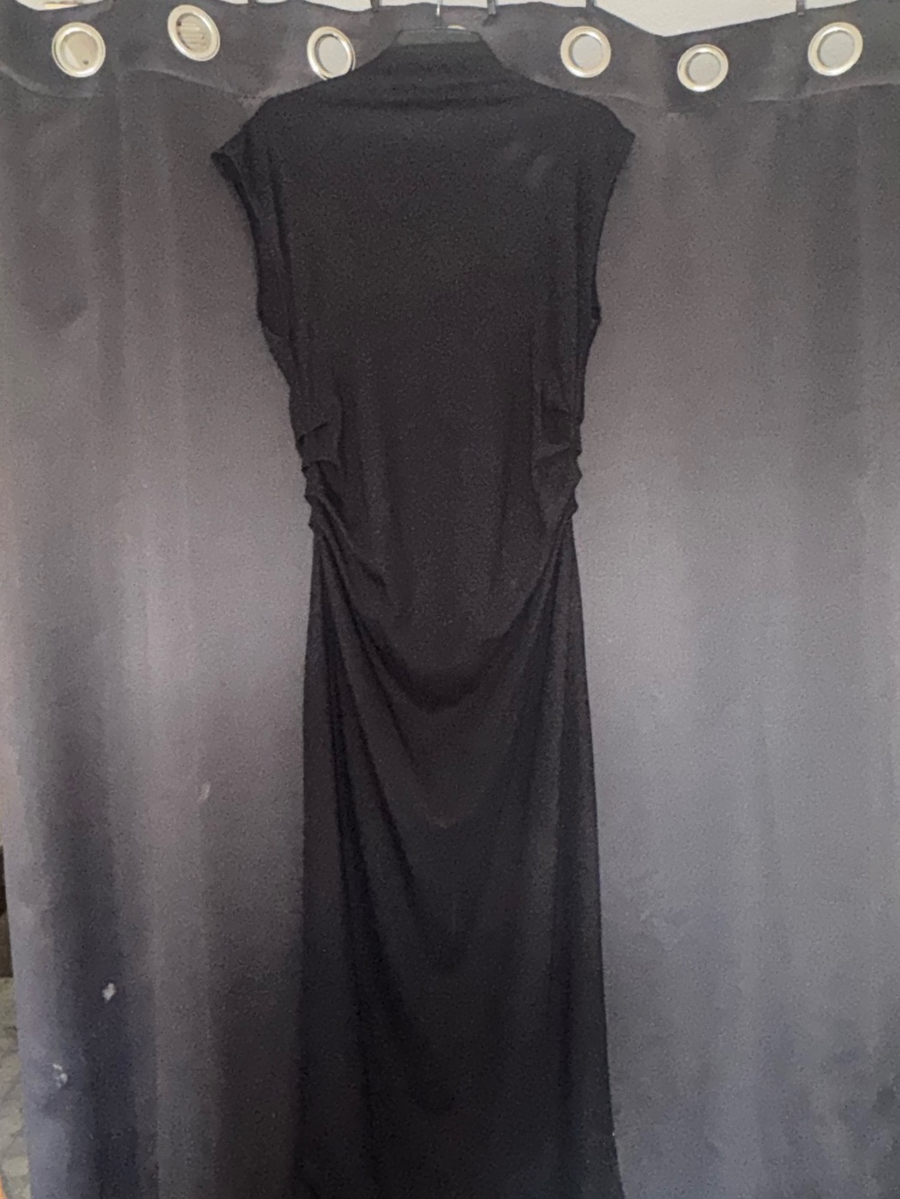 Forever 21 Black Ruched Midi Dress - Picture 2 of 2